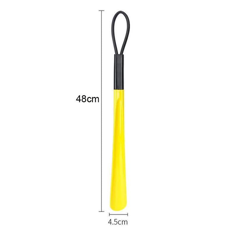 Extra long flexible plastic shoe horns