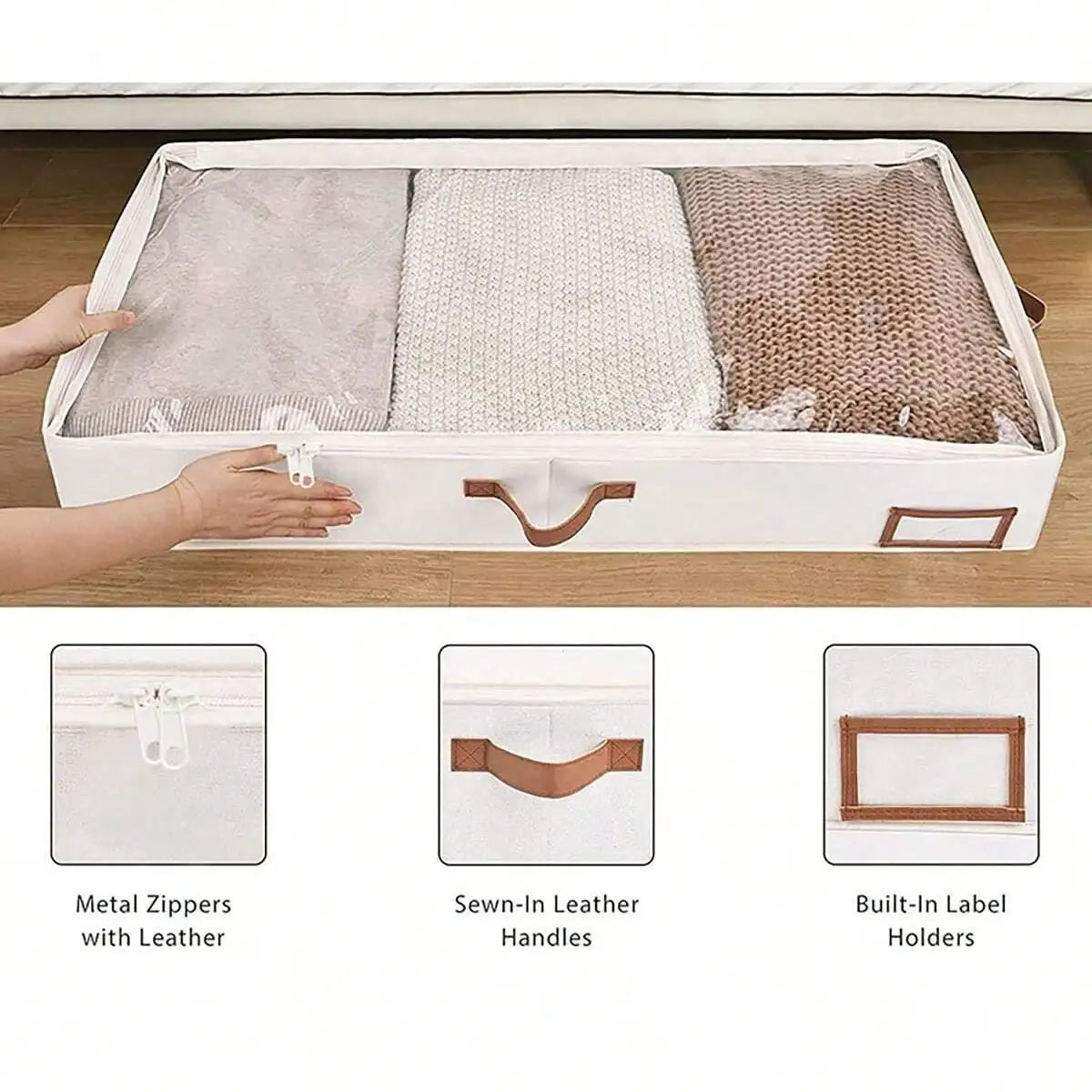 6.7" High Rolling Under Bed Storage Organizer