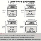 1Duvet Cover, 2 Pillowcases