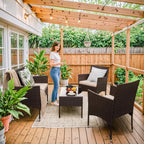 4 Pieces Outdoor Patio Furniture Sets