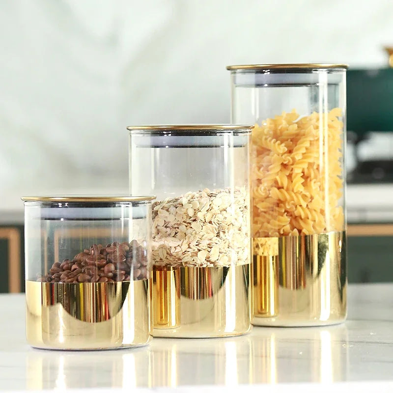 Golden Glass Sealed Storage