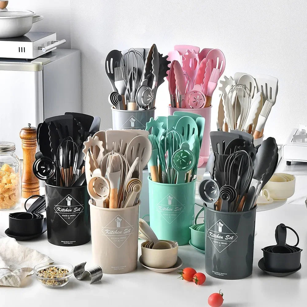 12 Pieces Silicone Utensils Cooking Sets