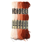 6pcs/lot Colorful Polyester Embroidery Thread