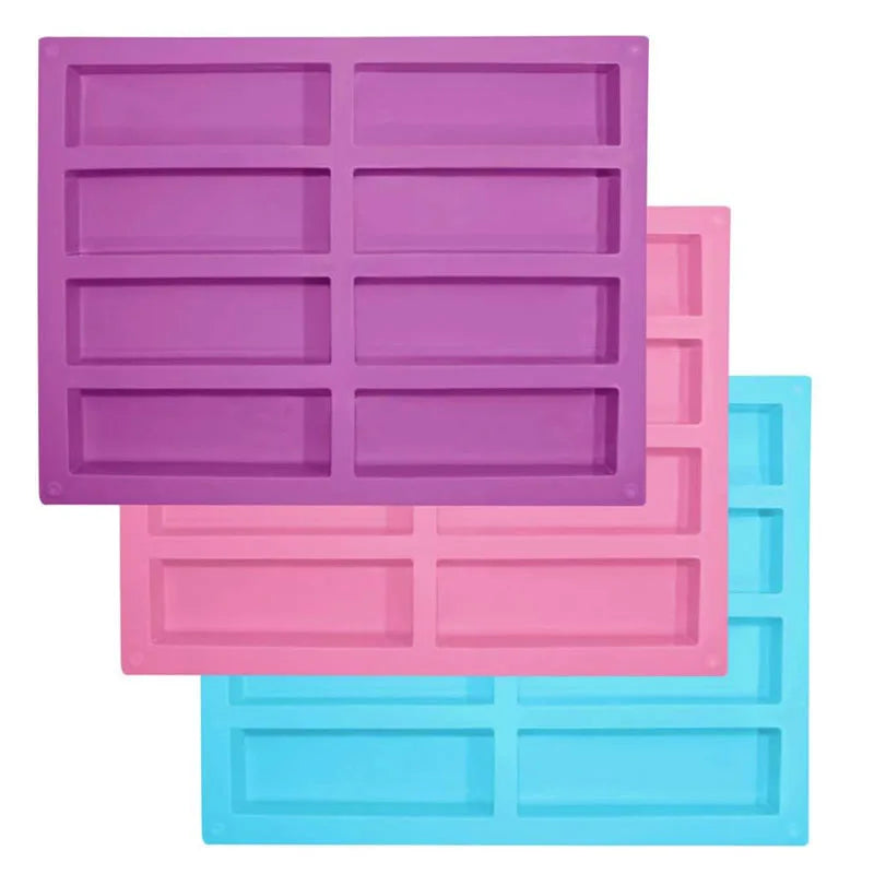 8 Rectangle Silicone Molds