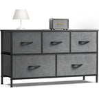 Display Cabinet / 5 Fabric Drawers