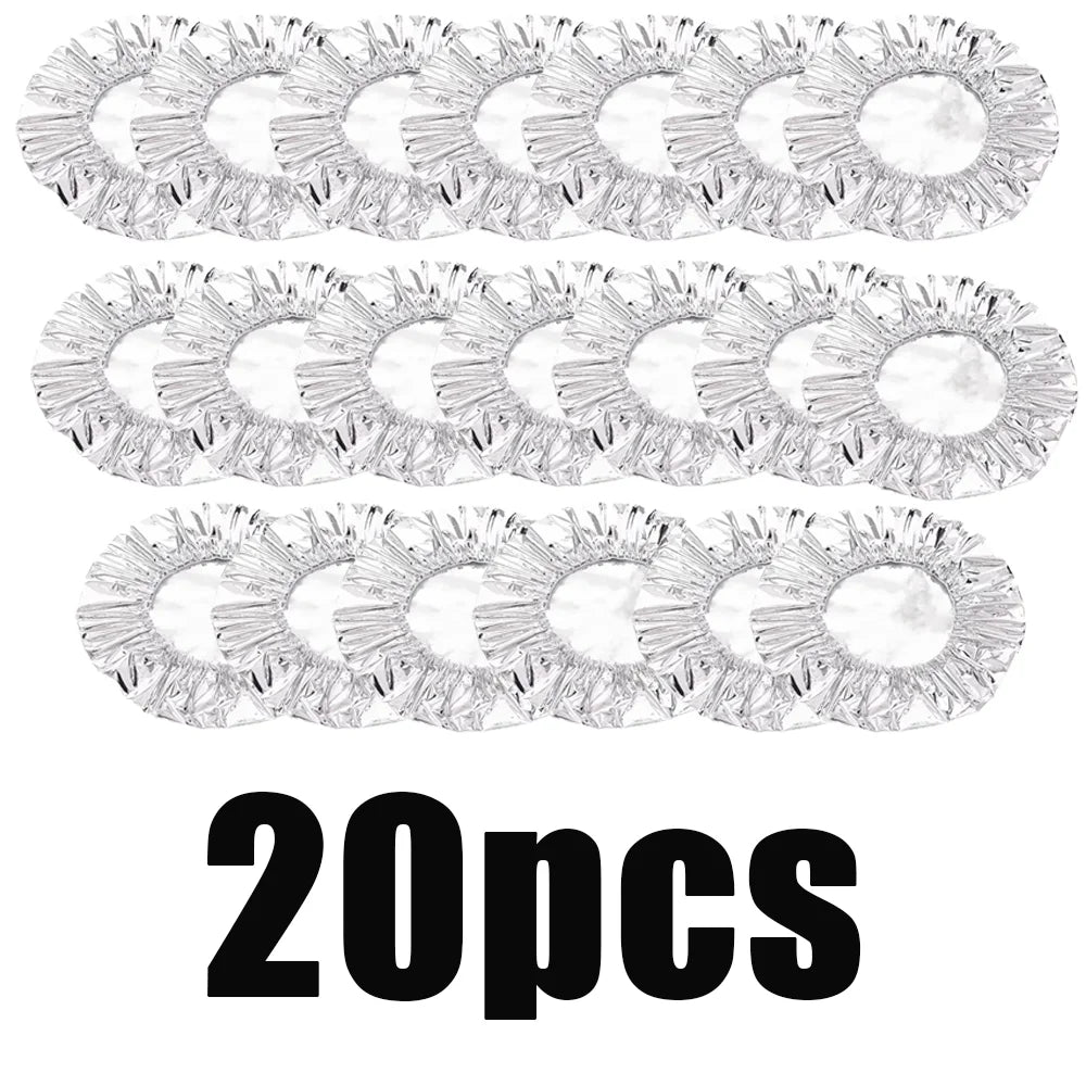 10-60pcs Reusable Aluminum Foil Cover