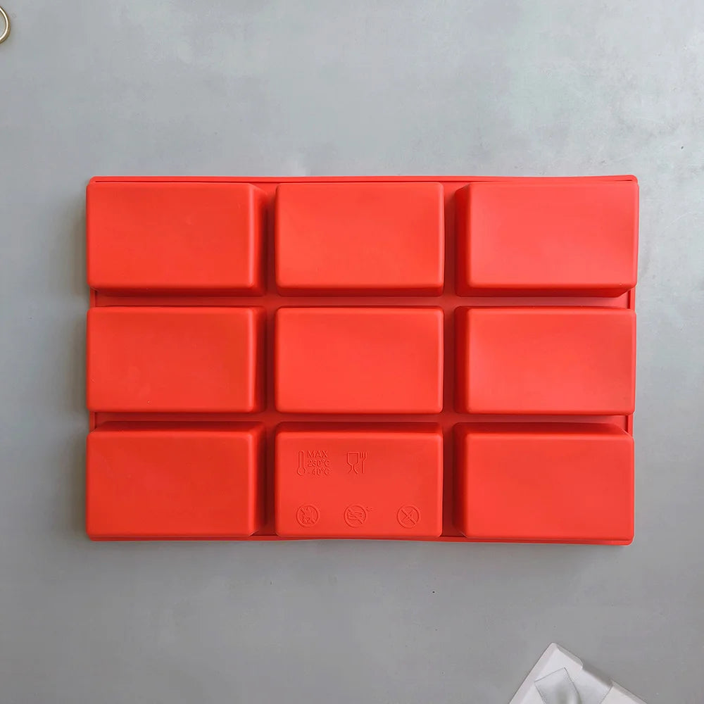 1pc 9-Cavity Silicone Mini Loaf Pan