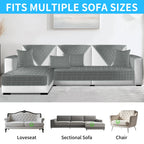Flannel Quilted Sofa Covers
