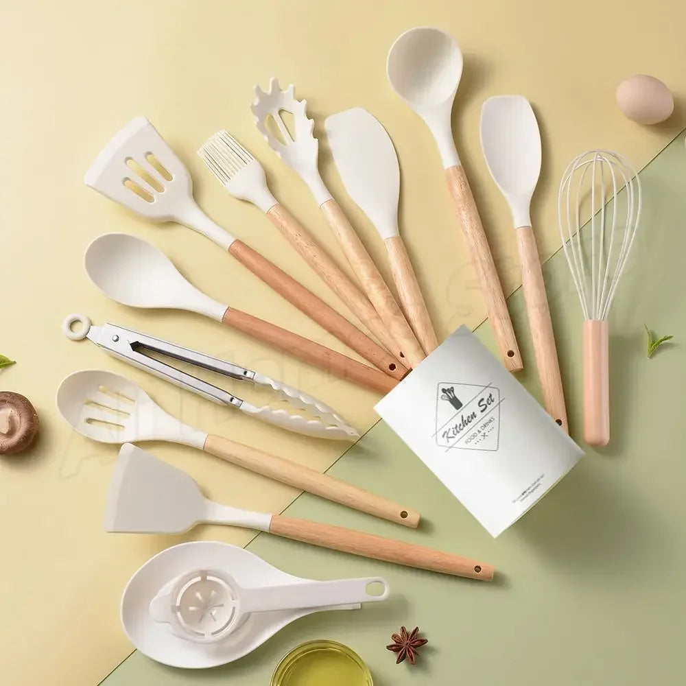 12 Pieces Silicone Utensils Cooking Sets