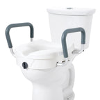 Raised Toilet Seat  Round , Elongated Toilet, Twist Lock