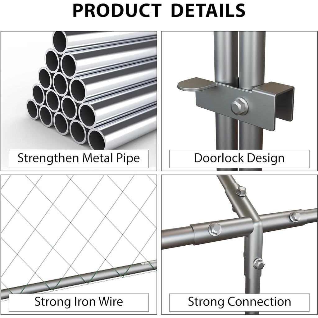 120"x40"x40" Large Walk-in Metal Cage