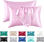 2pcs Satin Silk Pillowcase