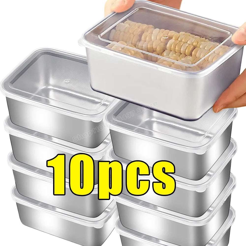 Stainless Steel Food Storage Container, Lid
