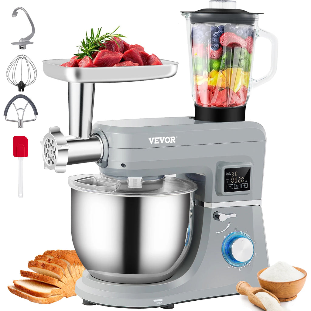 Multifunctional Electric Mixer with 6 Speeds