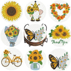 8pcs Diamond Coasters/ Holder Kits