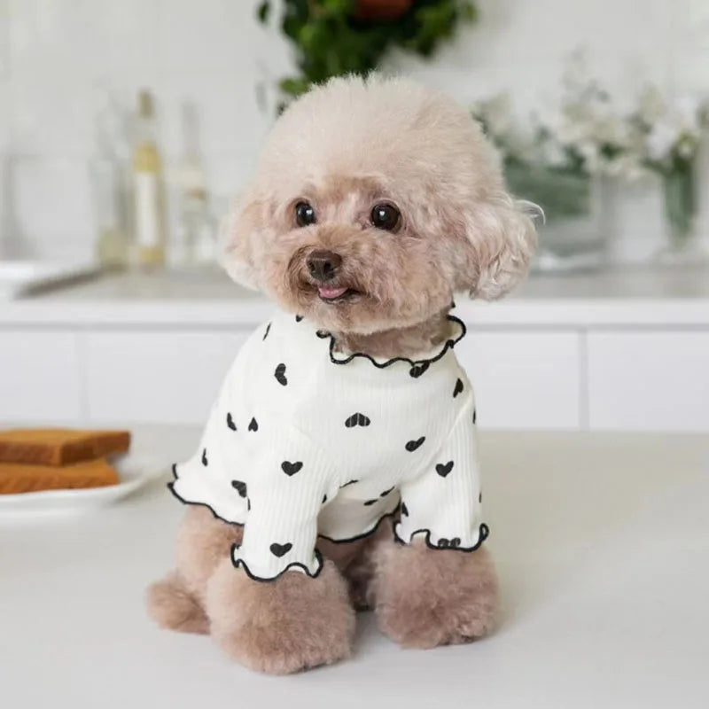 Pet Clothes Heart Print