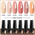 6pc Nail Gel Polish Set