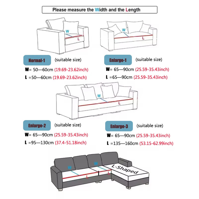 Stretch Elastic Sofa Cushion Cover