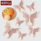 12/48Pcs 3D Butterfly  Wall Sticker