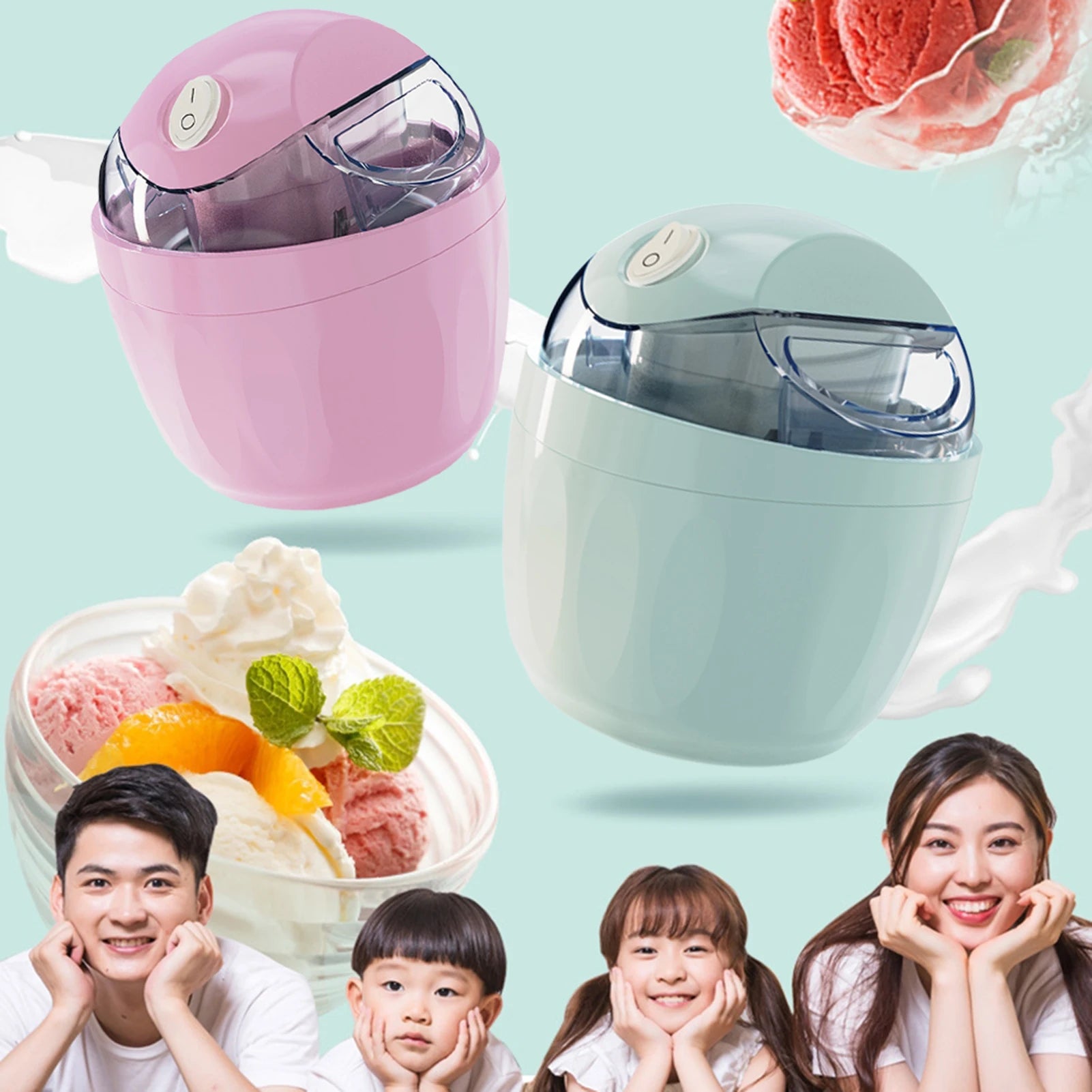 Small Home Mini Ice Cream Maker