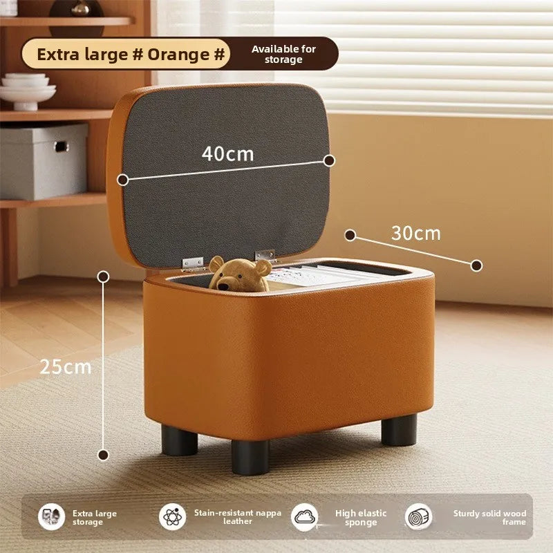 Stool Storage Ottoman Seat