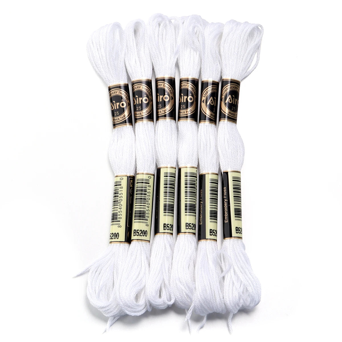 6pcs/lot Colorful Polyester Embroidery Thread