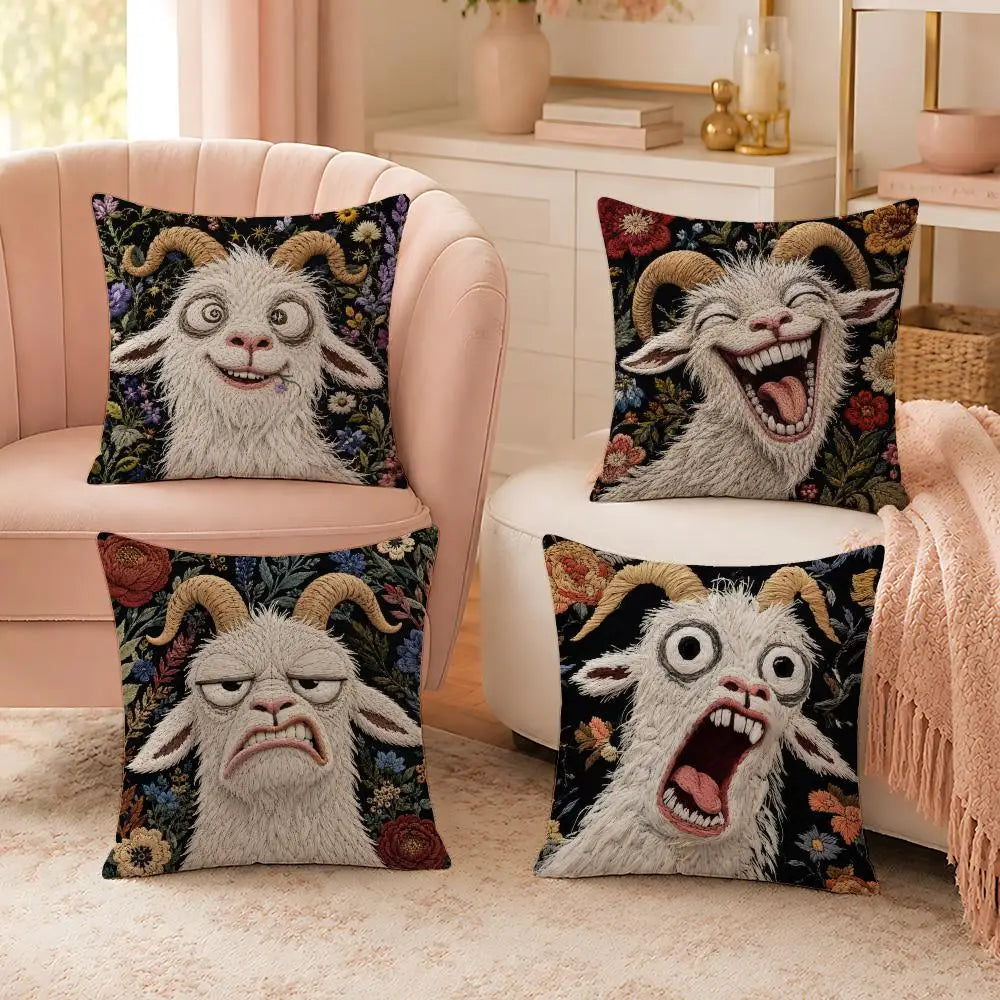 Screaming Goat Pillow Case