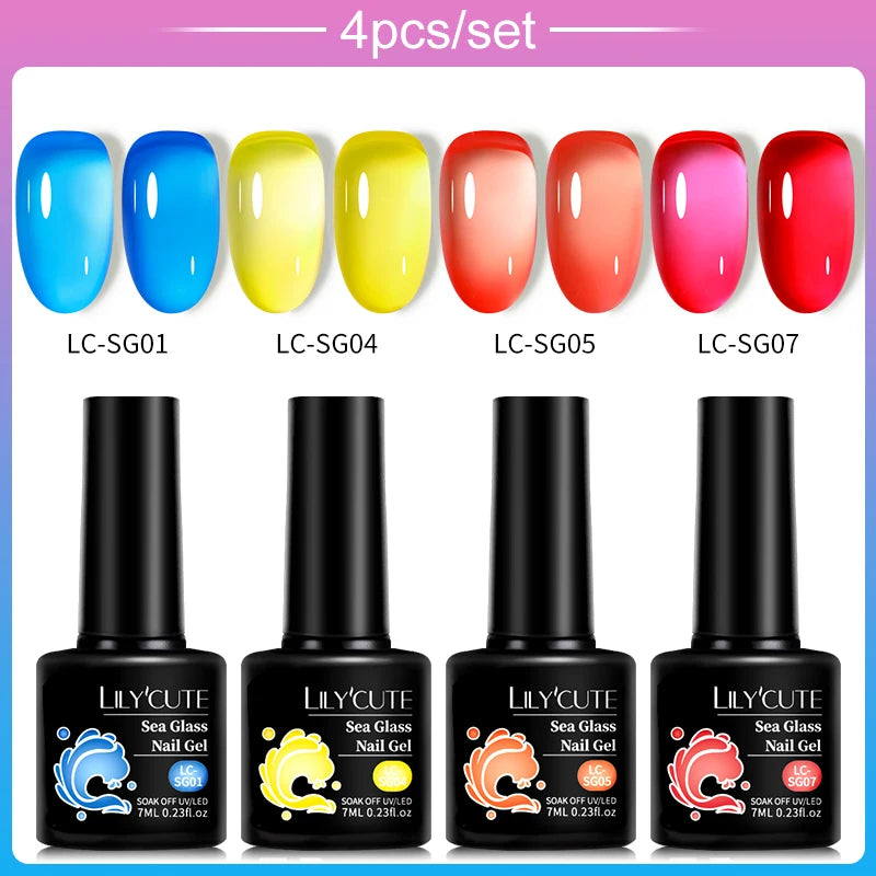 4/5Pcs Gel Nail Polish Set