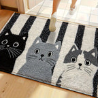 Striped Cat Carpet Doormat
