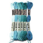 6pcs/lot Colorful Polyester Embroidery Thread
