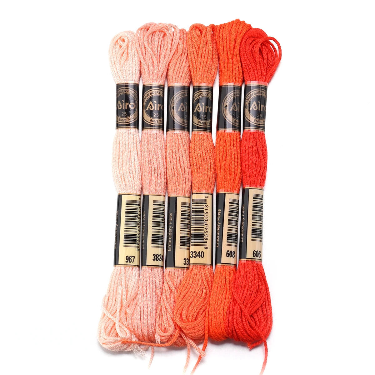 6pcs/lot Colorful Polyester Embroidery Thread