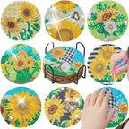 8pc/sets Diamond Painting Coasters