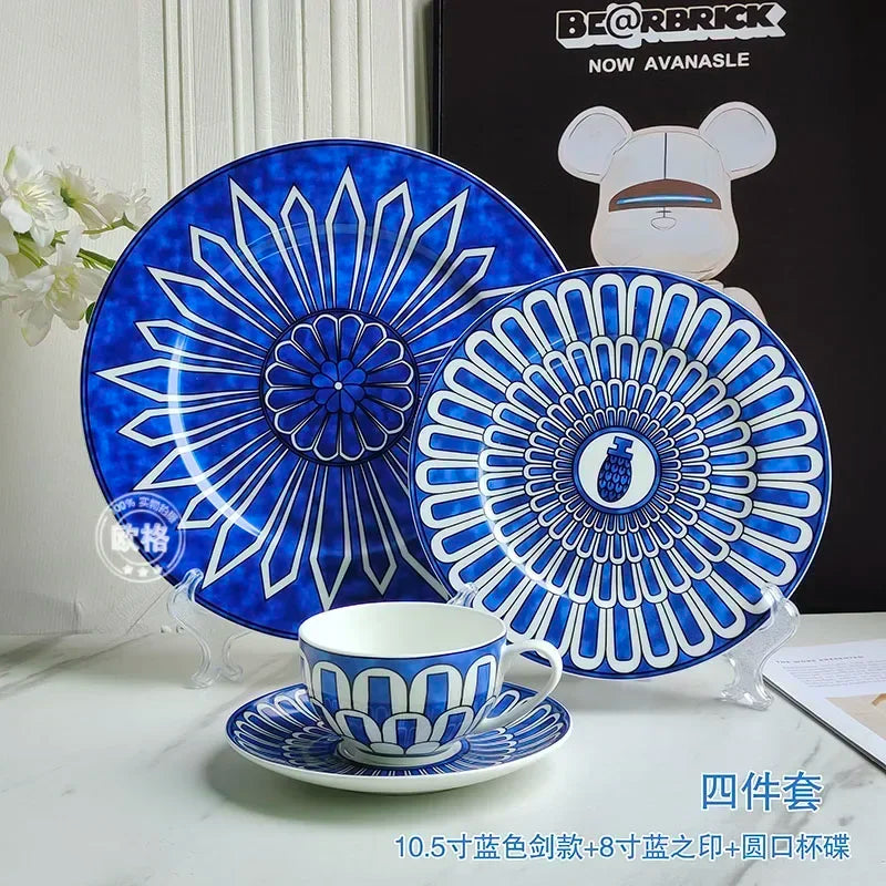 European Style Blue Tableware