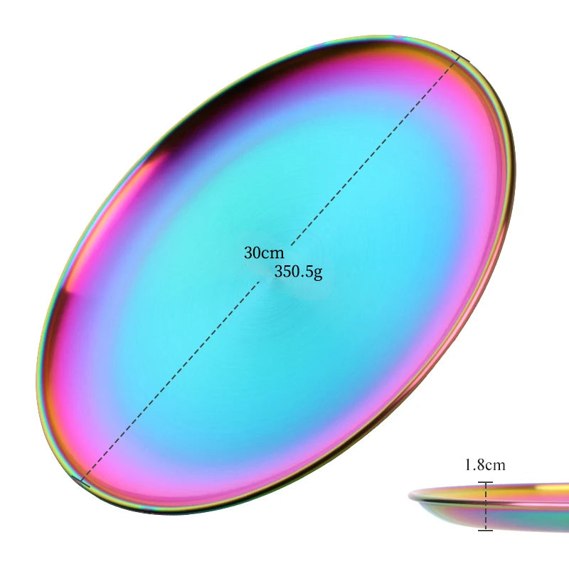 Stainless Steel Dinner Plates
