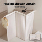 Folding Rod Shower Curtain Partition