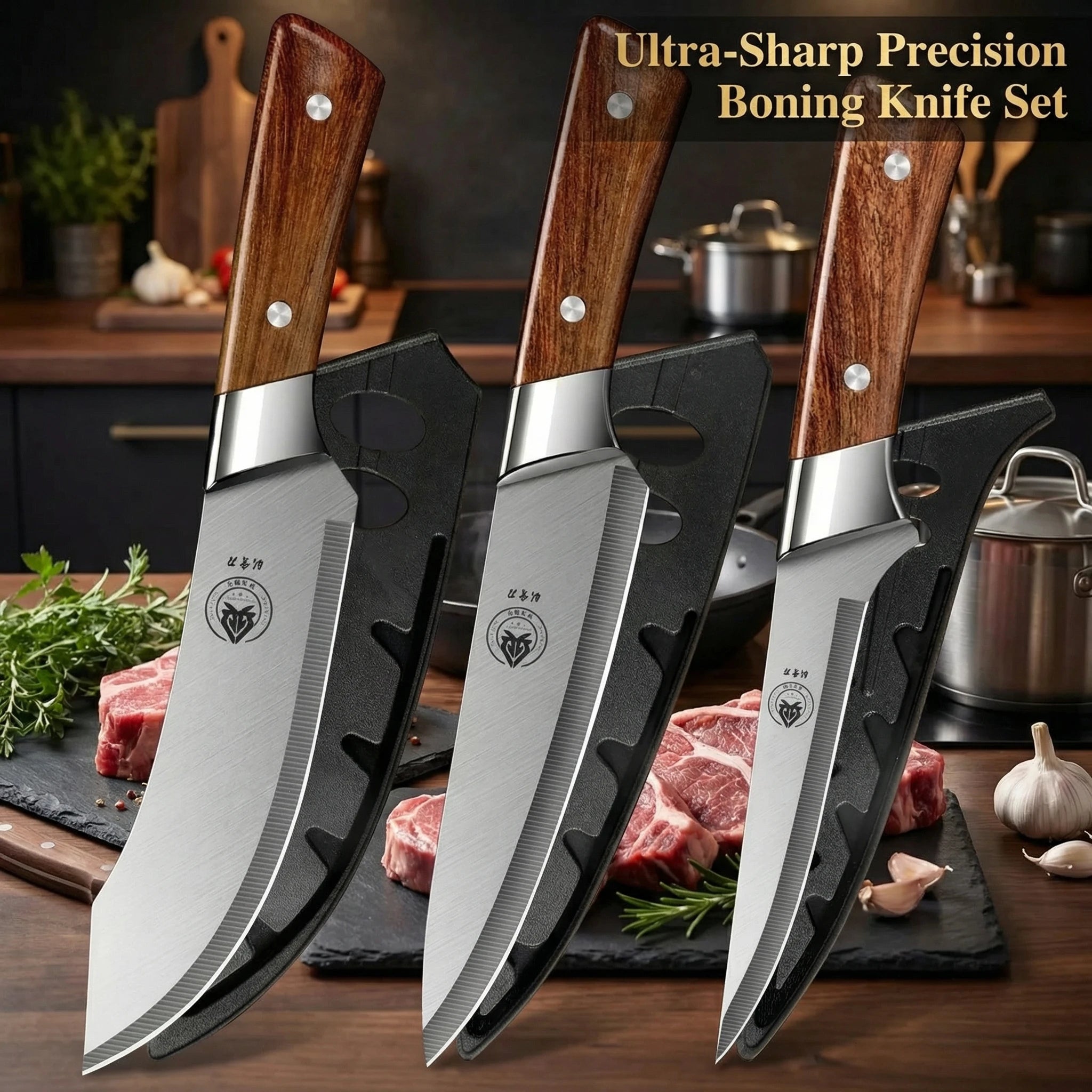 Professional Boning Butcher Knife Set