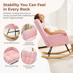 Teddy Upholstered Saucer Rocking Chair