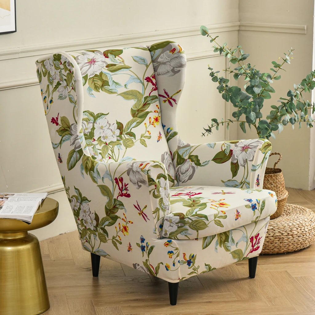 Chair Cover Wingback Stretch Spandex Armchair