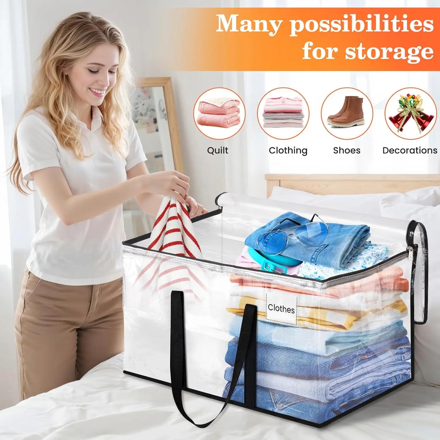 Extra Large 93L Heavy Duty 8 Totes