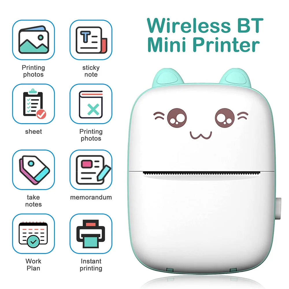 Portable Mini Bluetooth Wrong Printer