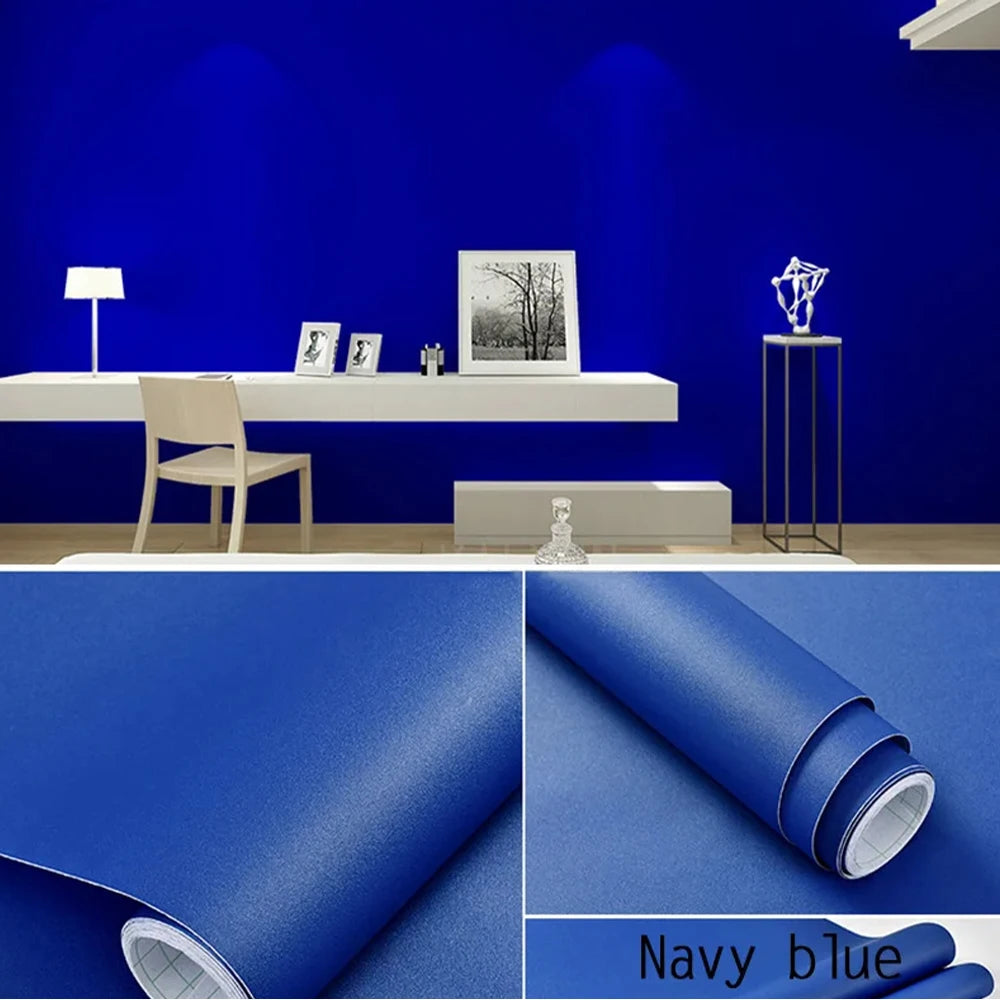 Solid Color Self-adhesive Waterproof Wallpaper