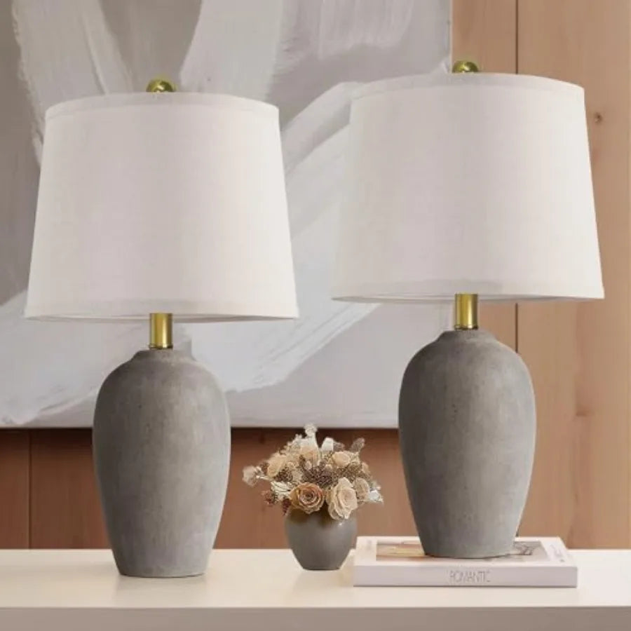 21'' (2) Coastal Ceramic Lamps
