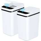2- 12L Bathroom Automatic Trash Cans/ Touchless
