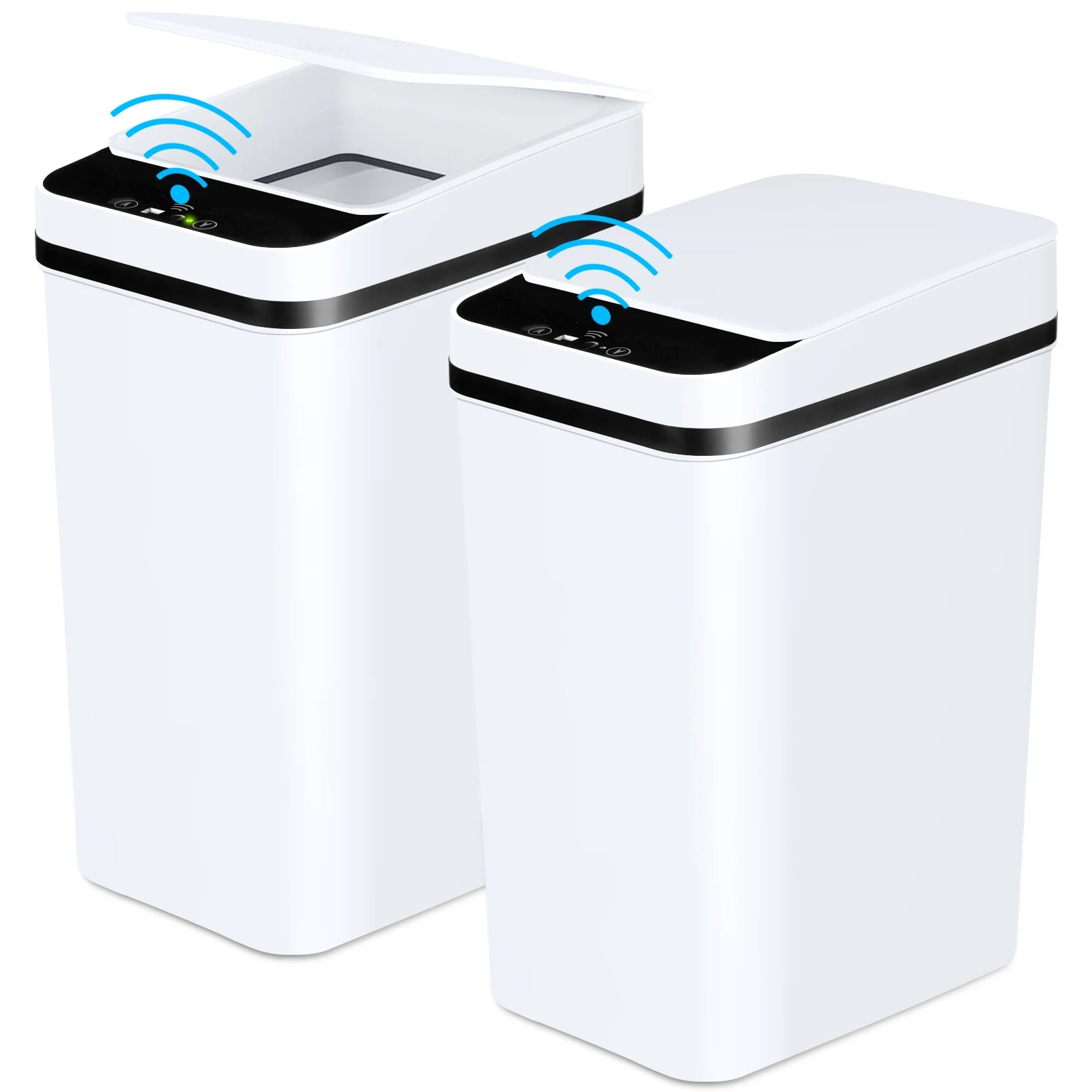 2- 12L Bathroom Automatic Trash Cans/ Touchless