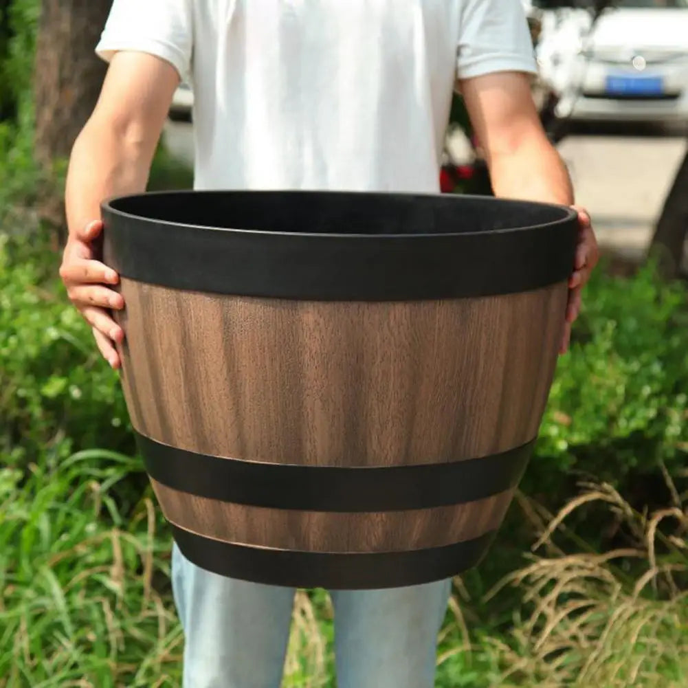 Wooden Plastic Pot
