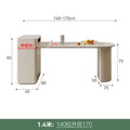 Kitchen Island, Extendable Dining Table