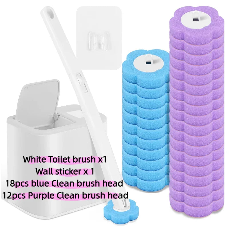Disposable Toilet Brush Cleaner / Replacement Sponge Pad