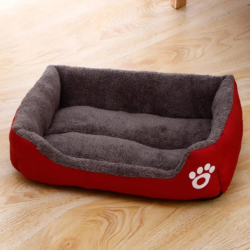 Black Plush Sleeping Bed