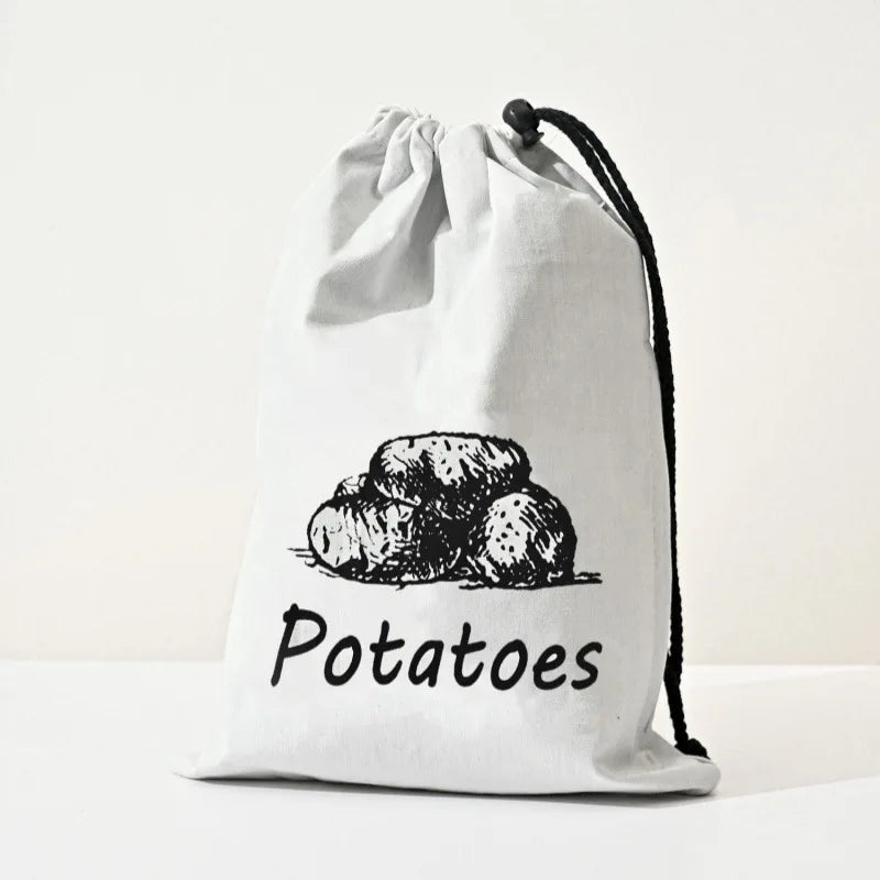 Reusable Onion/ Potatoes /Storage Bag / Drawstring