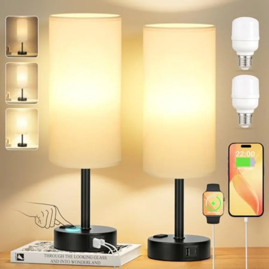 (2) 3 Way Touch Lamps